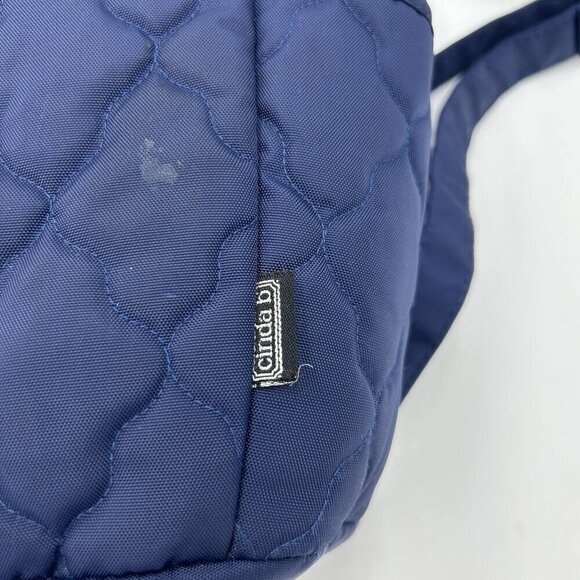 Cinda B Backpack Quilted Blue Geometric Medium Multi Pocket Nylon main image 7